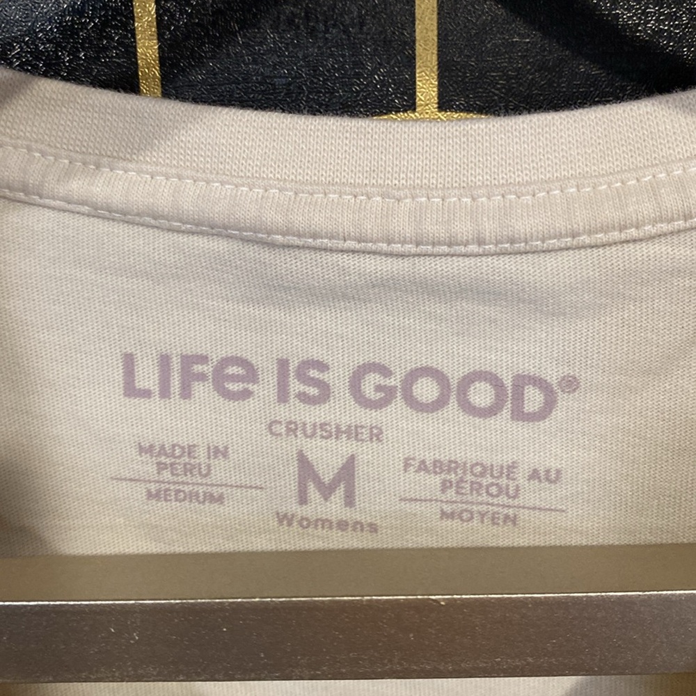 Womens life is good T-shirt size medium - Picture 3 of 4